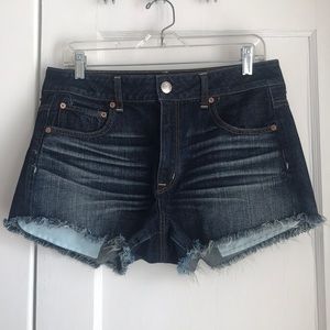High waisted cut off jean shorts